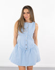 Arden Button-Front Mini Dress