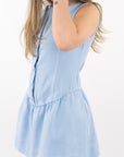 Arden Button-Front Mini Dress