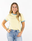 Cait Contrast Top