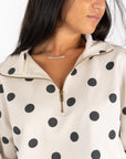 Cora Polka-Dot Half Zip