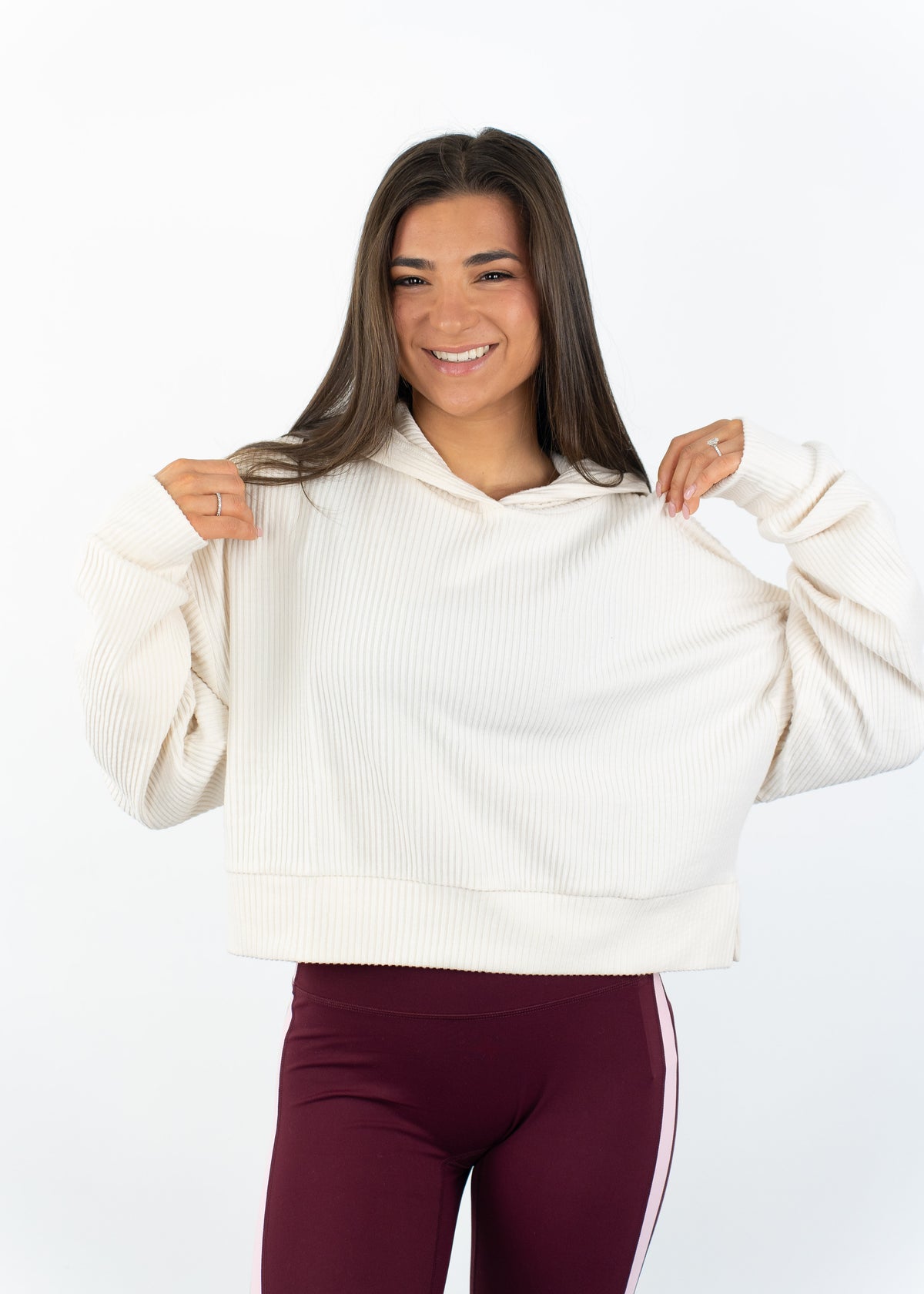 Sunday Drift Ribbed Hoodie