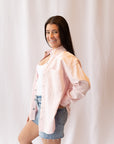 Elin Denim Top- Blush