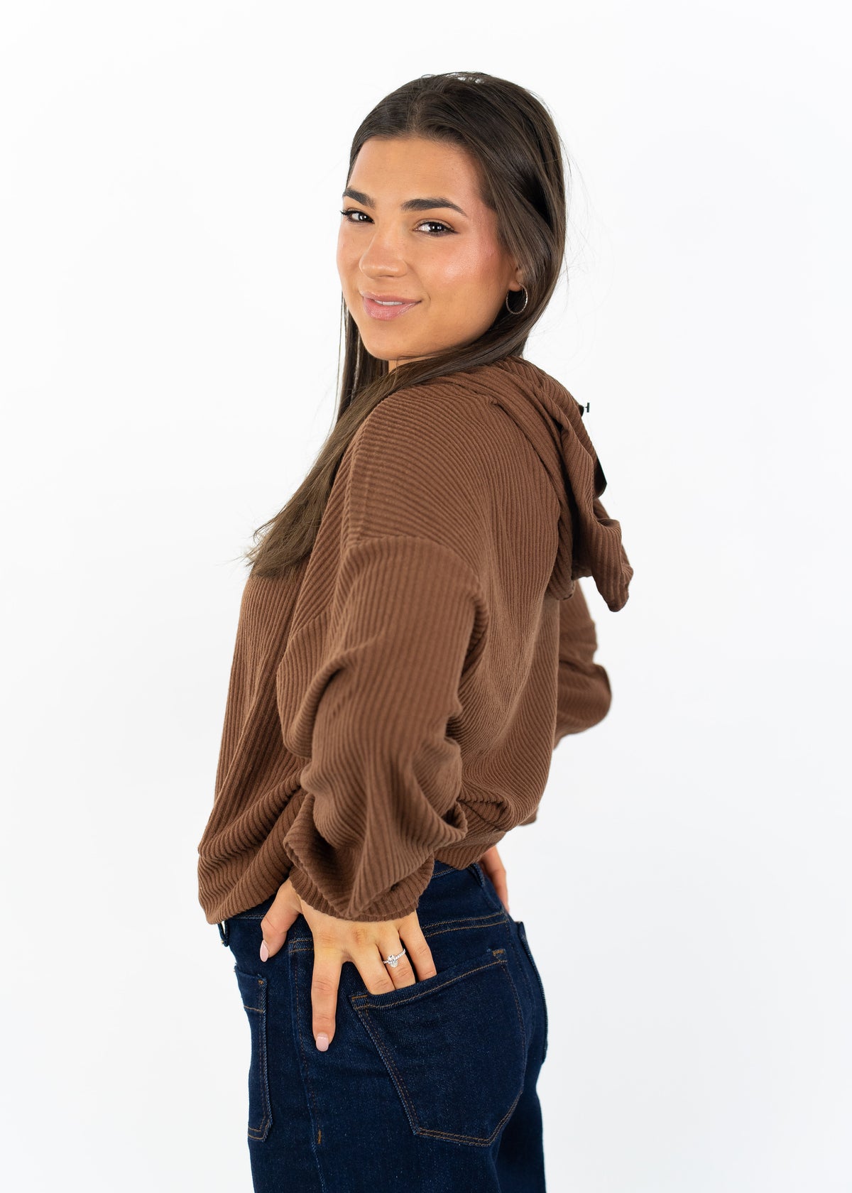 Sunday Drift Ribbed Hoodie