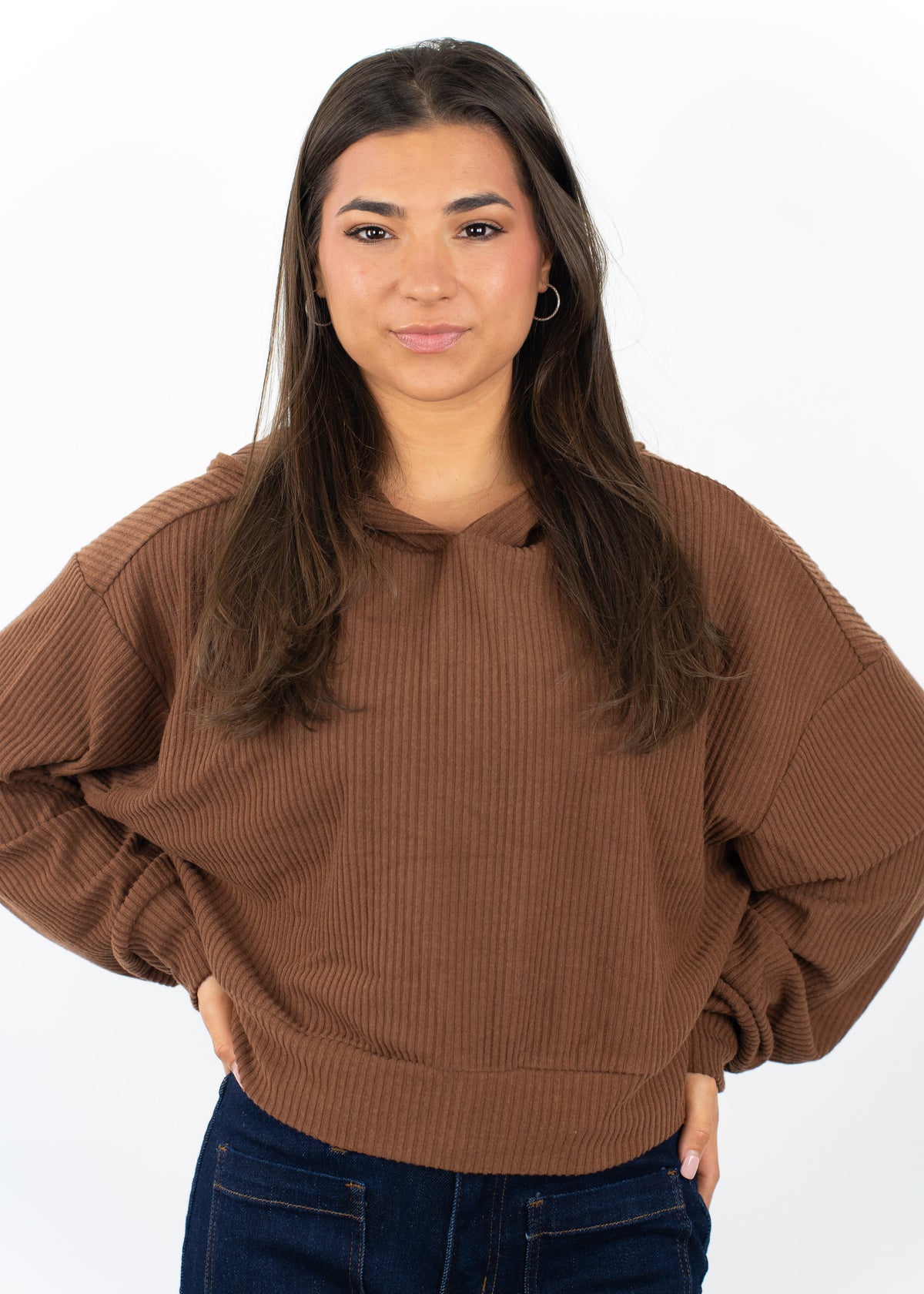Sunday Drift Ribbed Hoodie