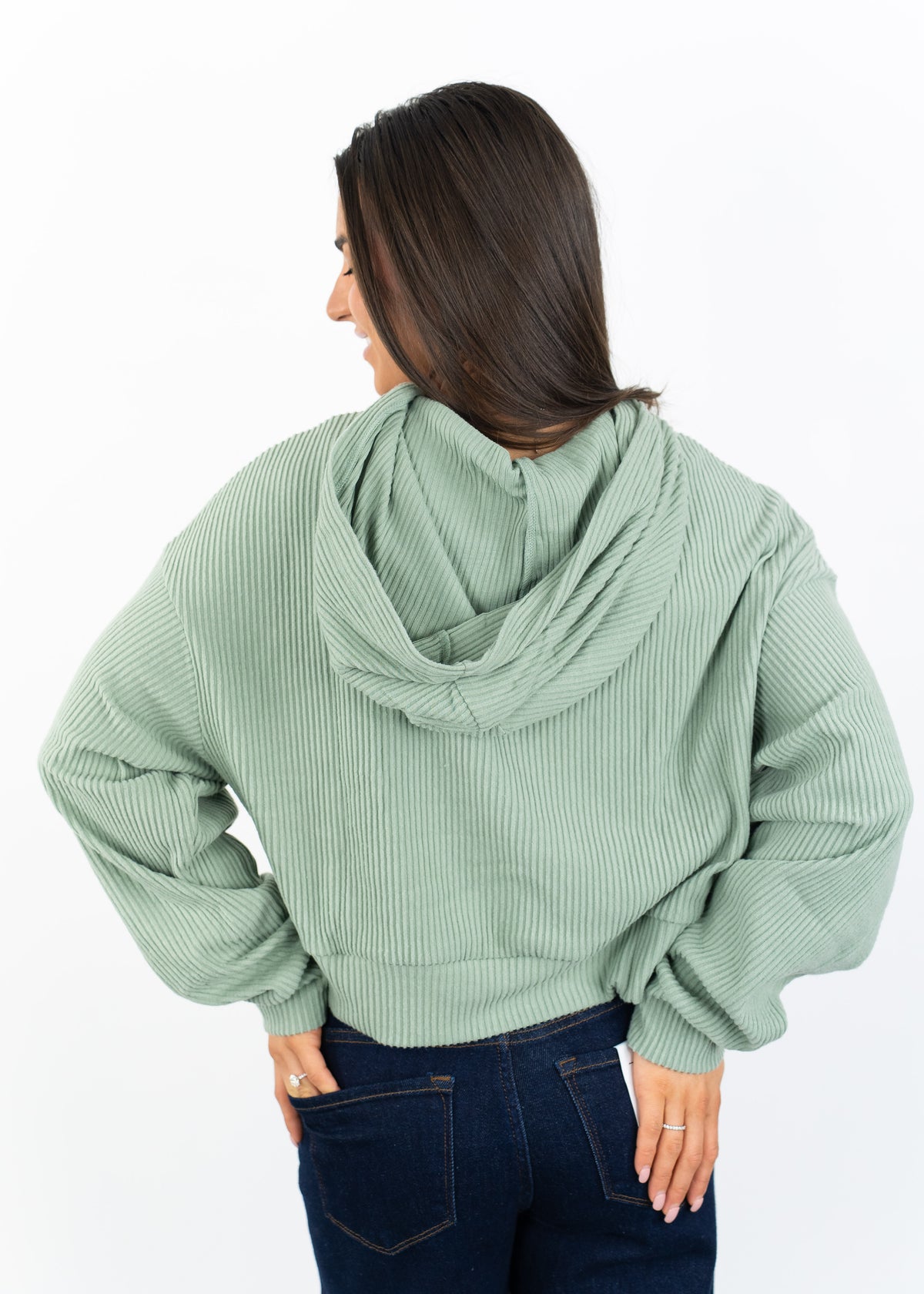 Sunday Drift Ribbed Hoodie