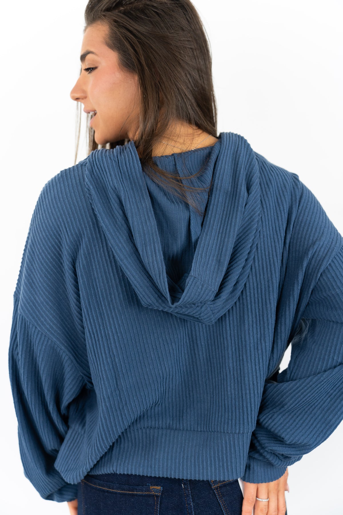 Sunday Drift Ribbed Hoodie