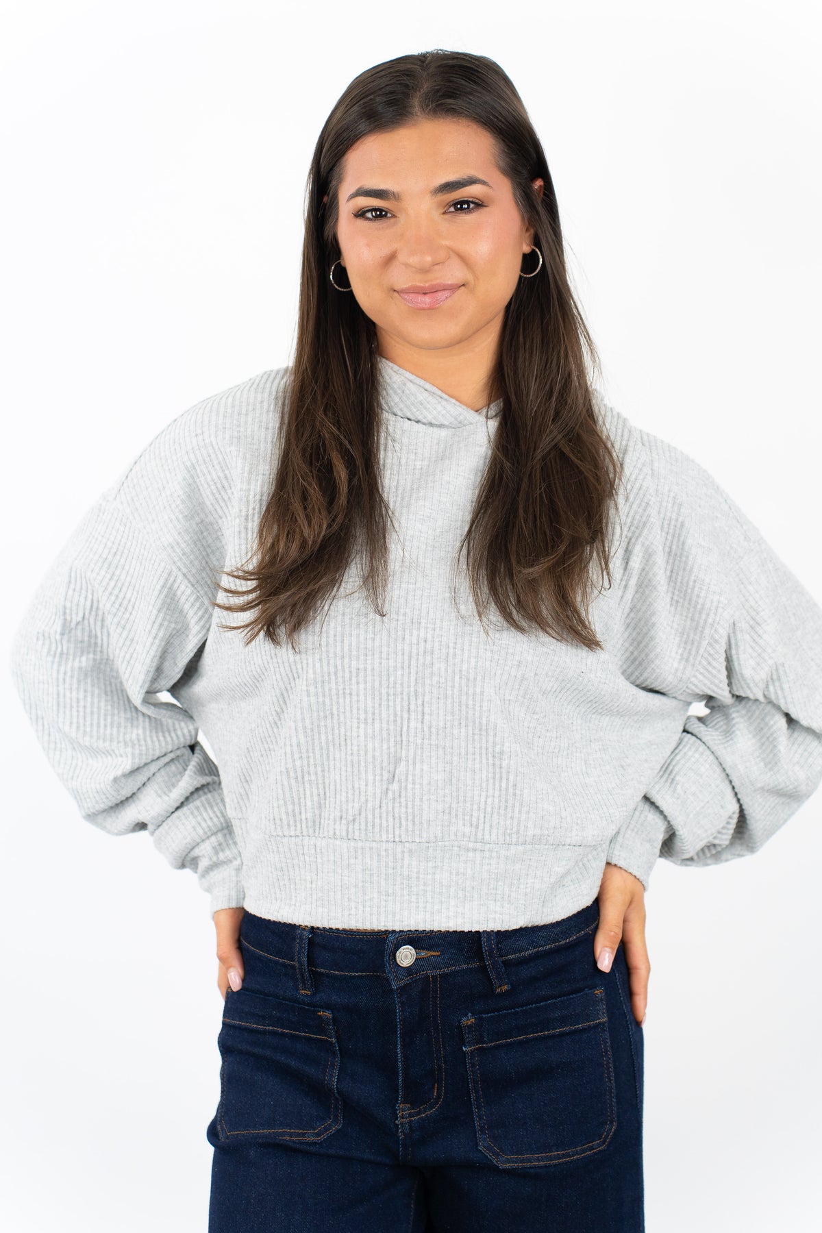 Sunday Drift Ribbed Hoodie