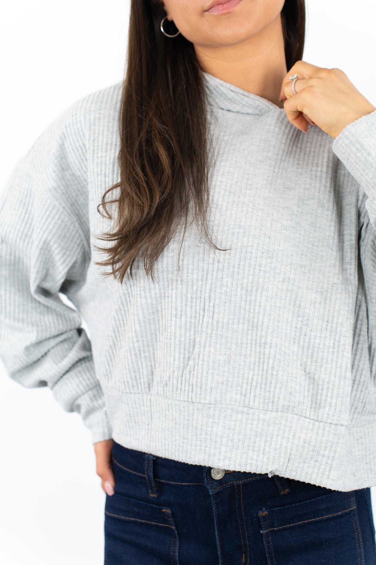 Sunday Drift Ribbed Hoodie