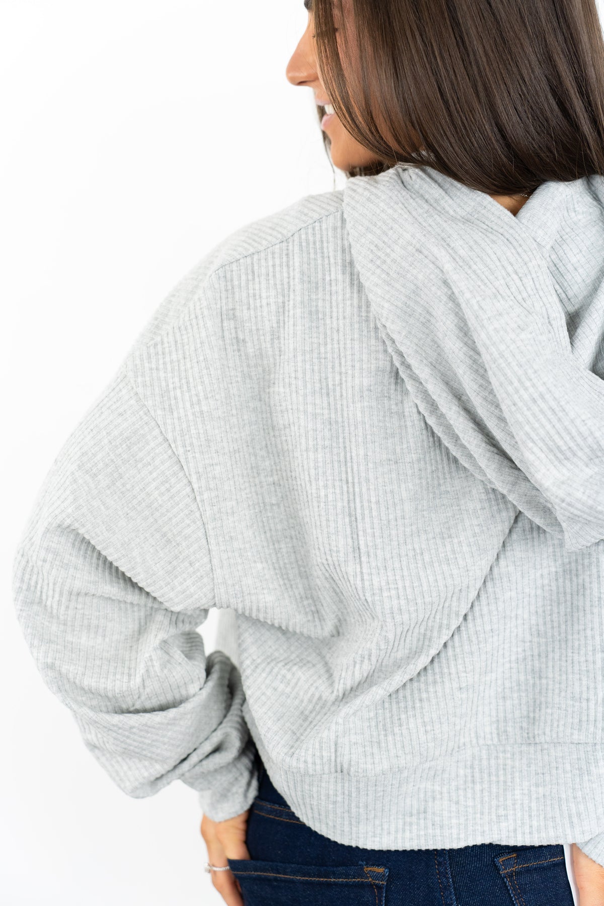 Sunday Drift Ribbed Hoodie