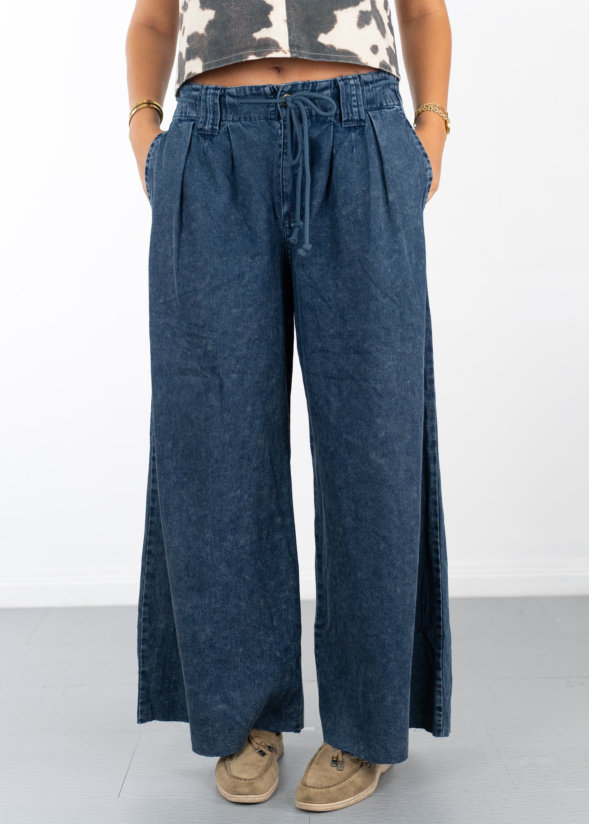 Mary Wide Leg Denim Pants