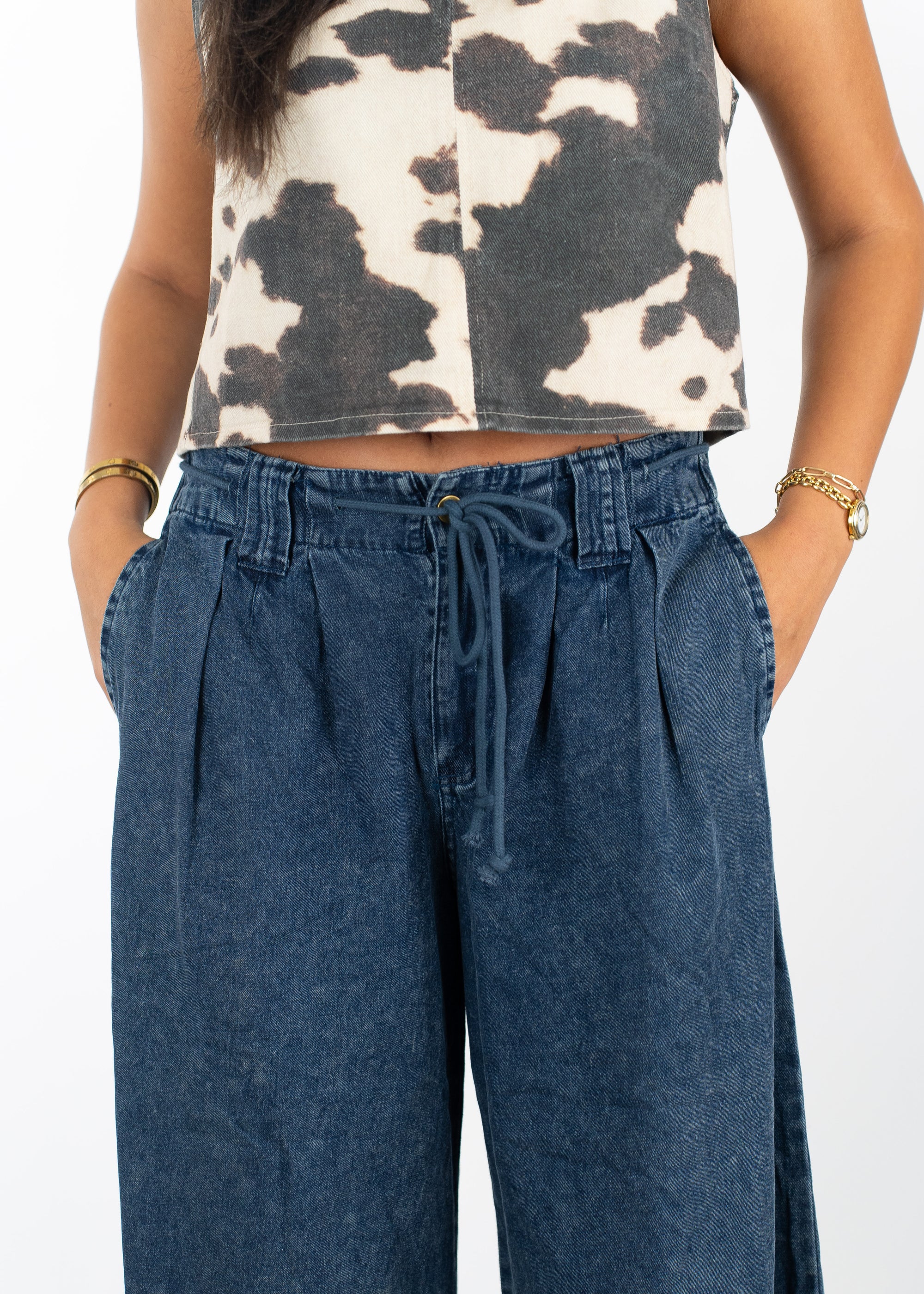Mary Wide Leg Denim Pants