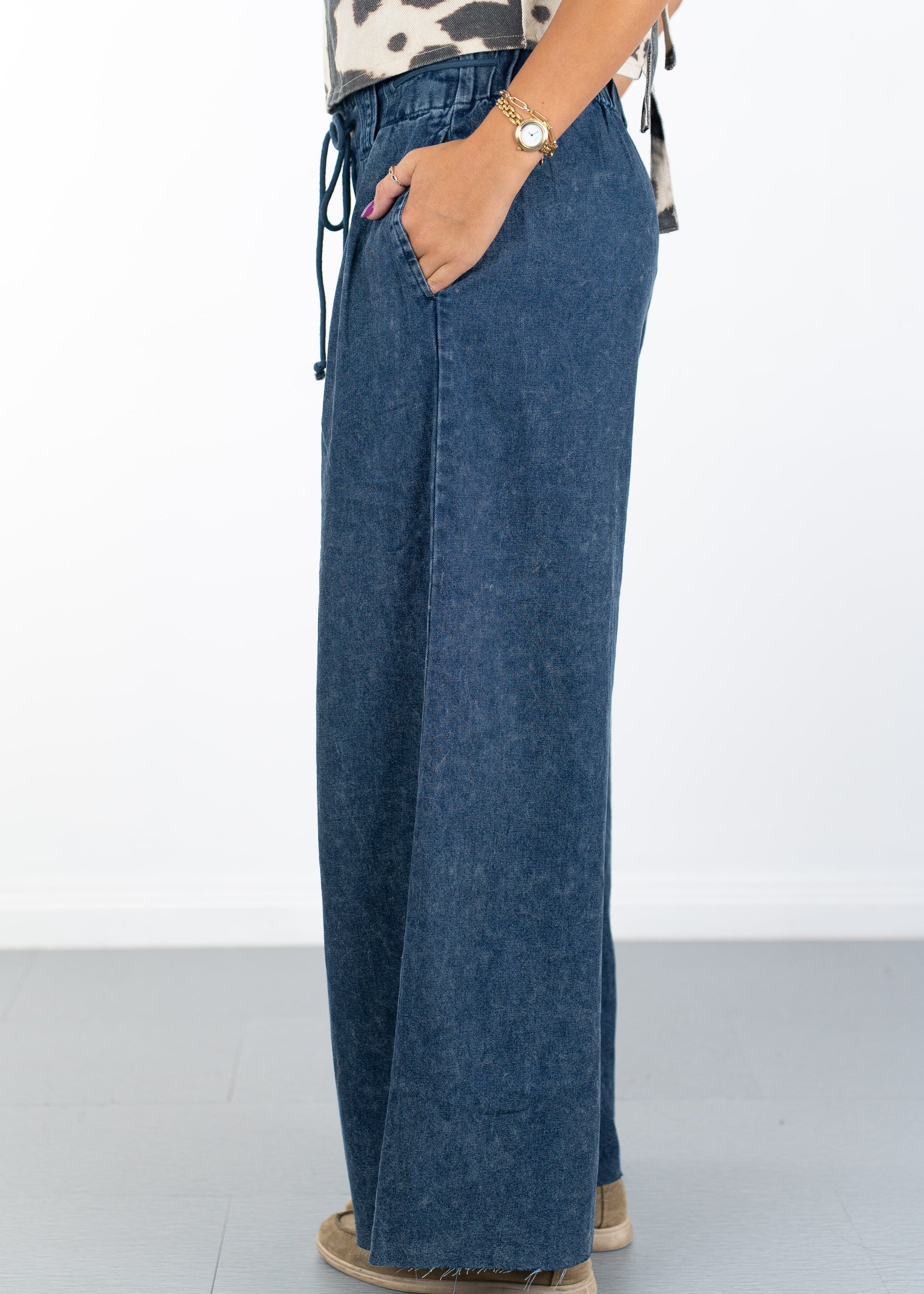 Mary Wide Leg Denim Pants