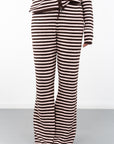 Striped Relaxed Pants with Drawstring Waist
