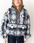 Ari Geometric Fleece Jacket