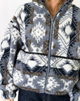 Ari Geometric Fleece Jacket