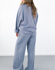 Striped Cotton Knit Oversized Top