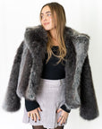 Charlie Ombre Faux Fur Jacket