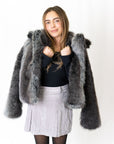 Charlie Ombre Faux Fur Jacket