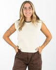 Elara Stitch Detail Sleeveless Top