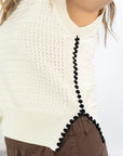 Elara Stitch Detail Sleeveless Top