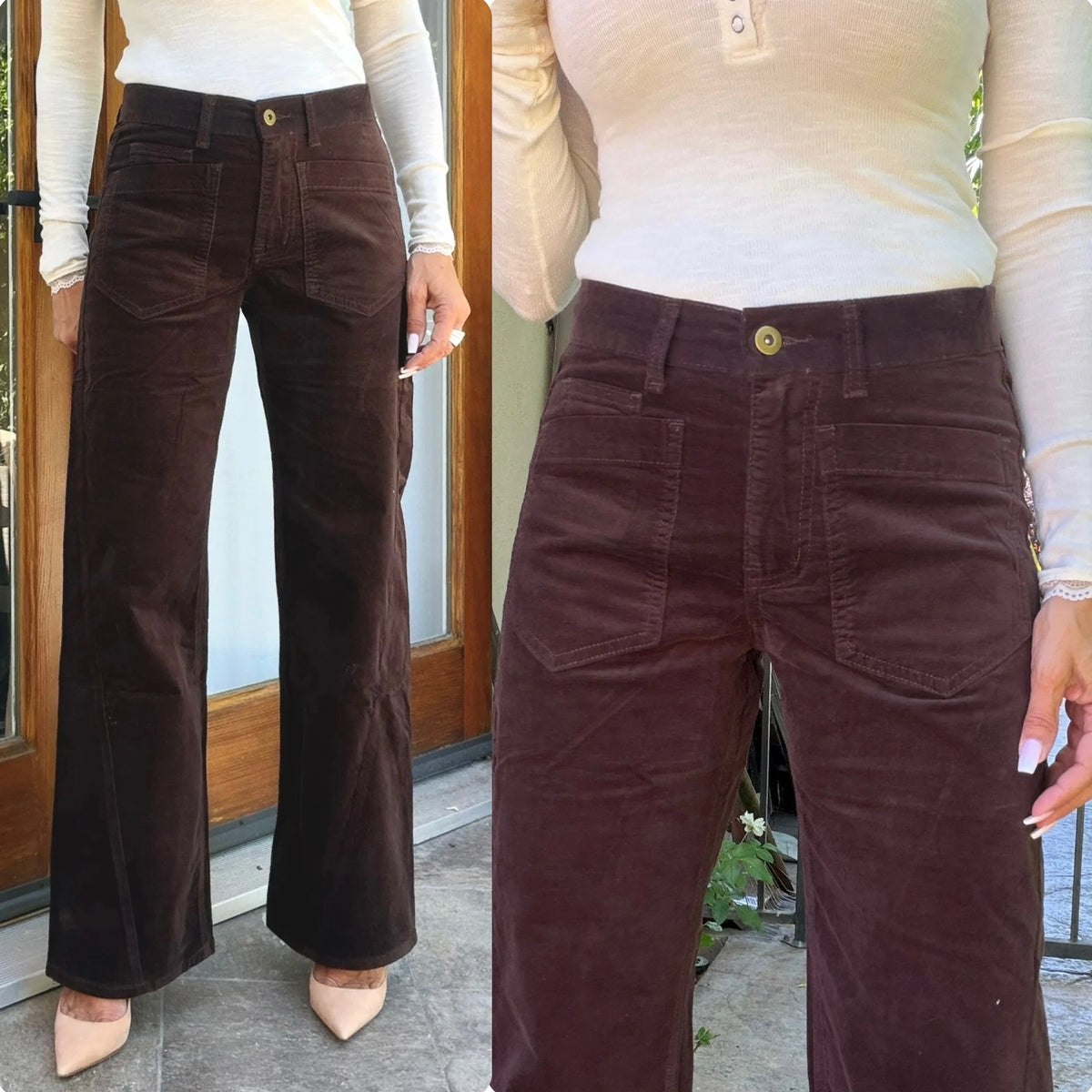 Bevy Flog Bailey Espresso Velvet Cord