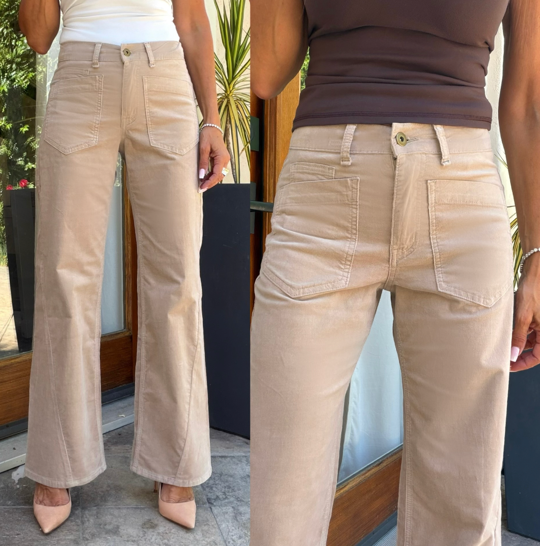 Bailey Sandstone Velvet Cord