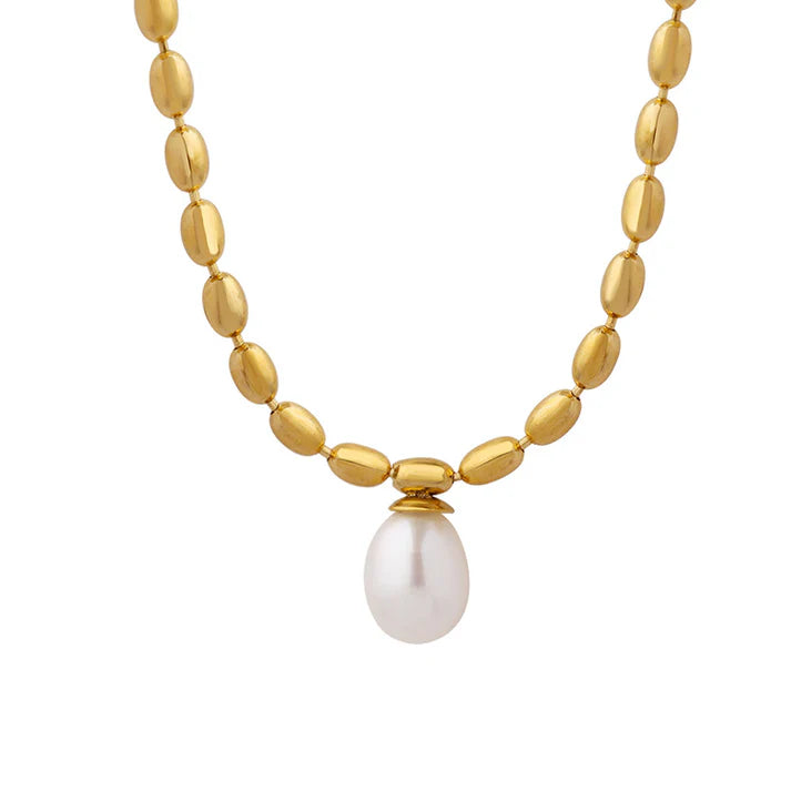 Beaded Freshwater Pearl Necklace