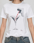 C Press Sip Tease Mushie Tee - Worn White