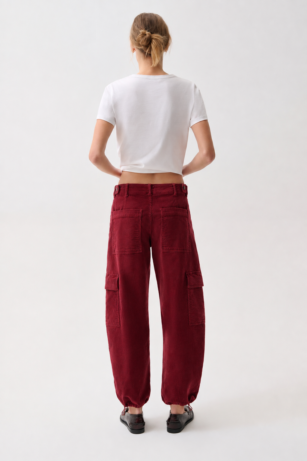 Honor Utility Cord Cargo in Deep Crimson