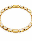 Monroe Baguette Bezel Tennis Chain Bracelet - Gold