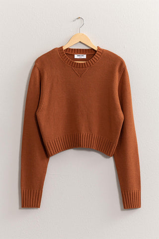 Calli Cropped Knit Sweater