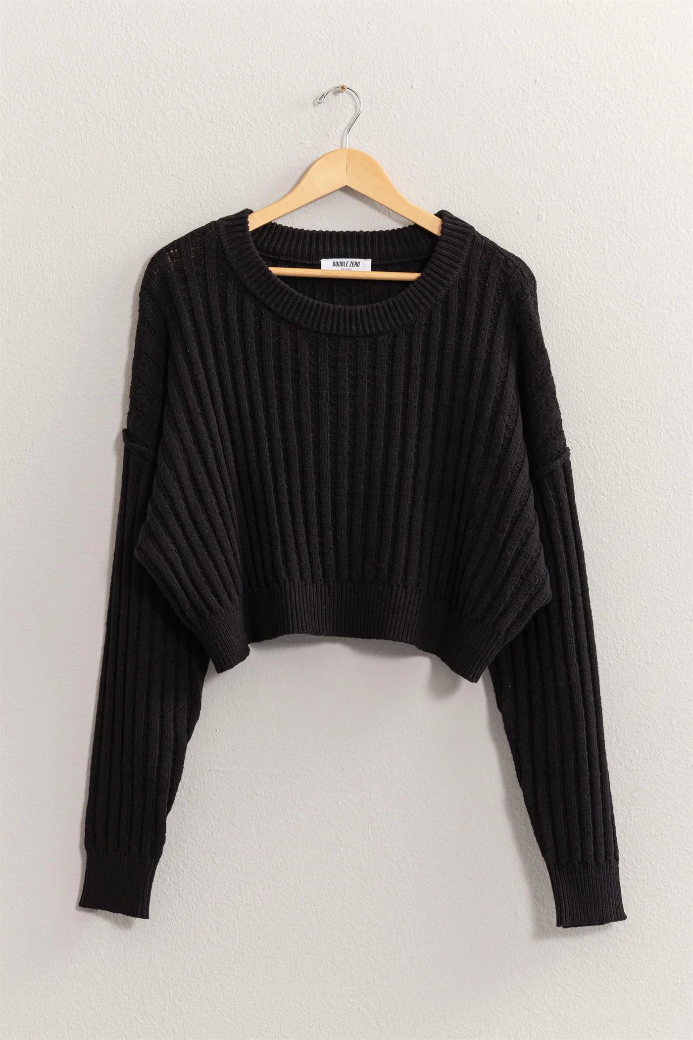 Brielle Ribbed Crop Sweater