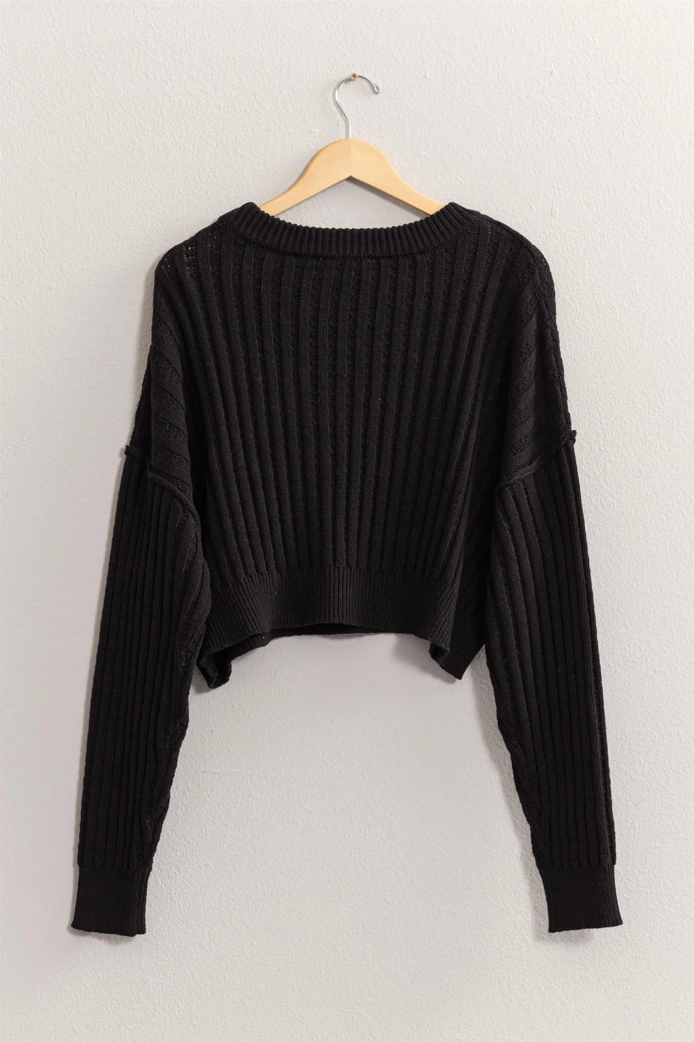 Brielle Ribbed Crop Sweater