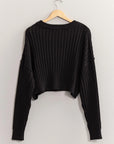 Brielle Ribbed Crop Sweater