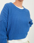 Brielle Ribbed Crop Sweater