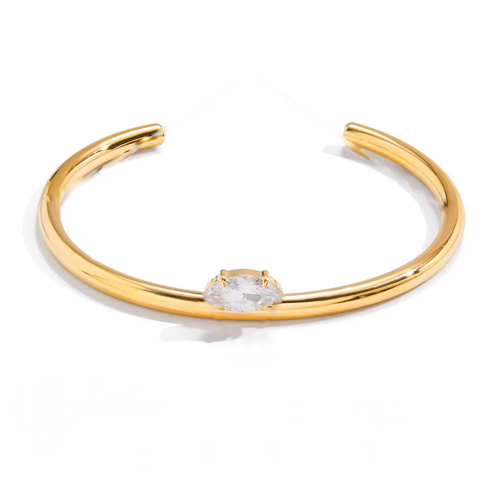 Floating Stone Bangle