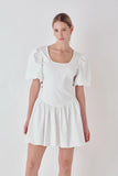 Colleen Contrast Bow Mini Dress