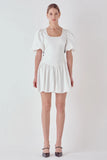 Colleen Contrast Bow Mini Dress