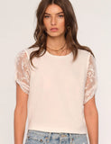 Caron Lace Sleeve Top