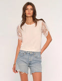 Caron Lace Sleeve Top