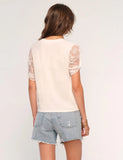 Caron Lace Sleeve Top