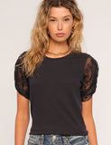 Caron Lace Sleeve Top