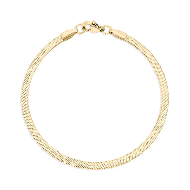 Herringbone Chain - Gold