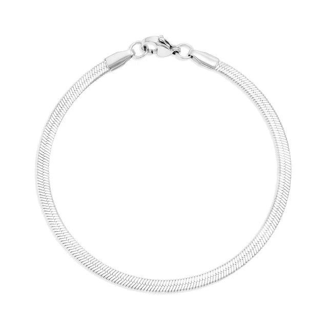 Herringbone Chain - Silver