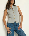 Nation Ira Sweater Vest Heather Grey