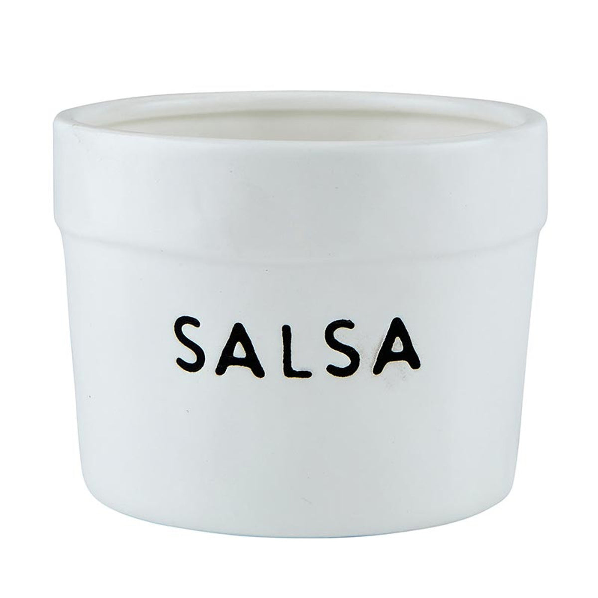 Black Ceramic Salsa Bowl