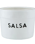 Black Ceramic Salsa Bowl