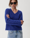 Kit V-Neck Pullover Sweater - Sapphire
