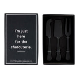 Matte Black Cheese Knives - Set of 3