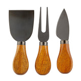 Acacia Wood Handle Cheese Knives - Set of 3